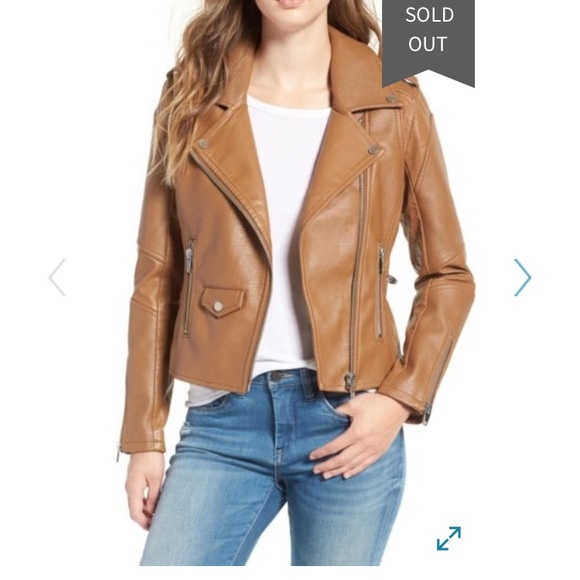 Blank NYC Brown Vegan Moto Jacket - Picture 2 of 5